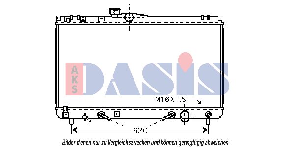 AKS DASIS Radiaator,mootorijahutus 210195N